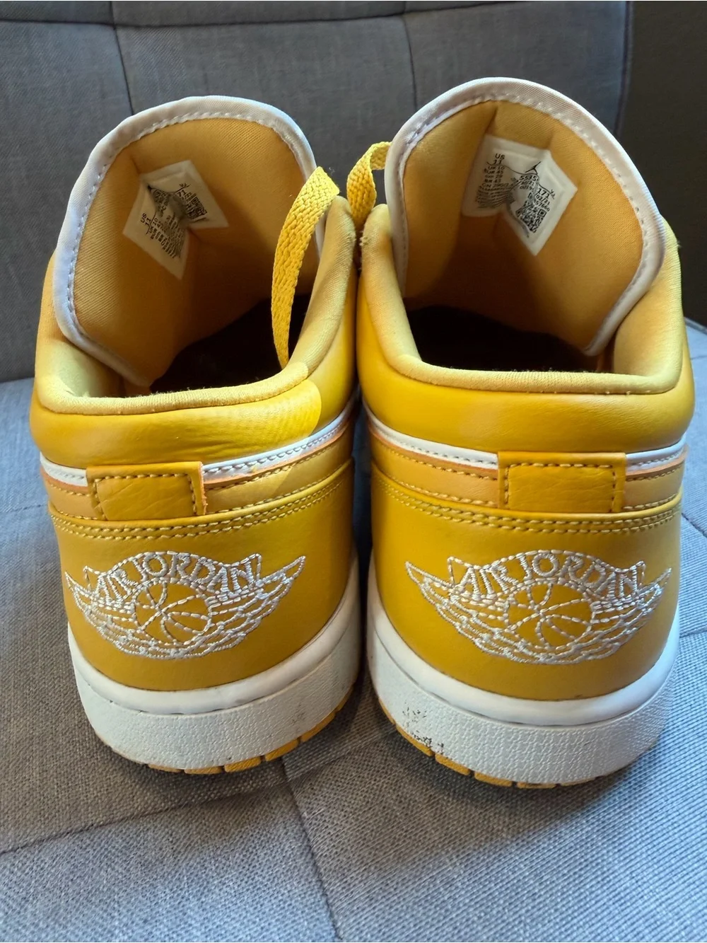 2021 Nike Air Jordan Yellow and White High-Top in “Pollen”